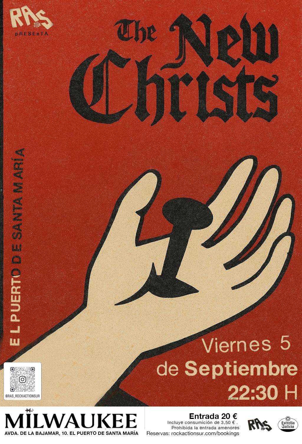 RAS presenta: The New Christs, Viernes 5 de septiembre de 2025