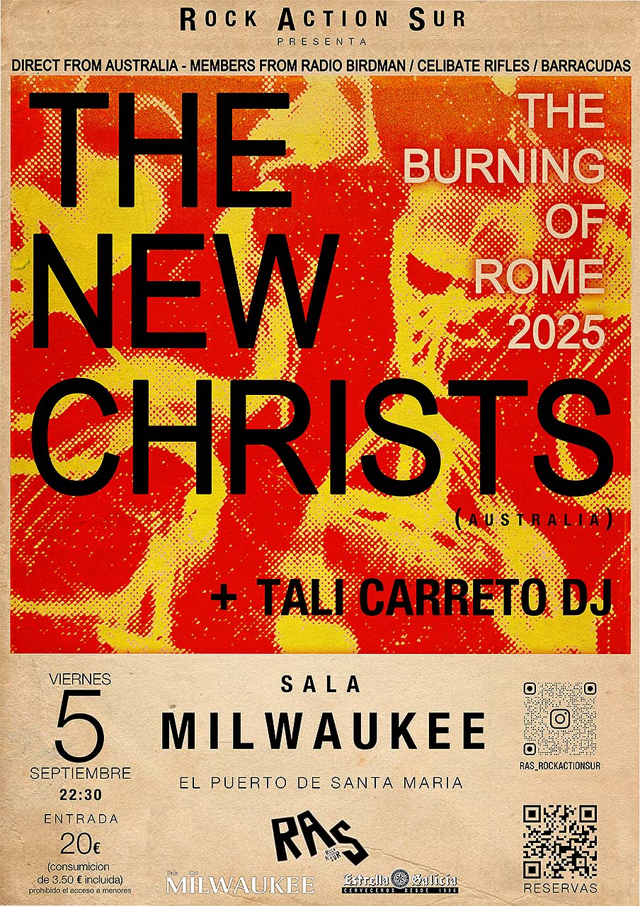 RAS presenta: The New Christs, Viernes 5 de septiembre de 2025