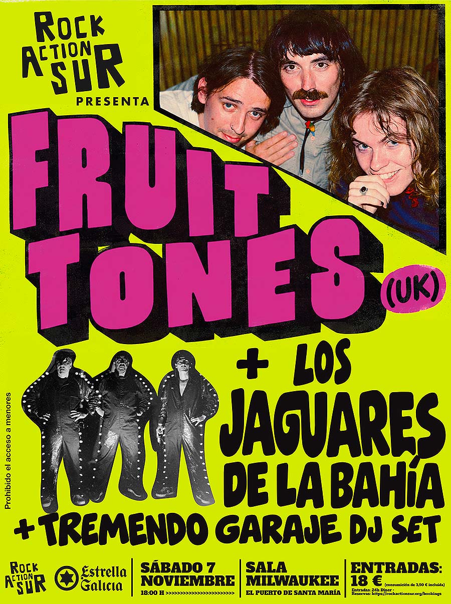 RAS presenta: The Fruit Tones + Los Jaguares de la Bahía  + Tremendo Garaje DJ Set